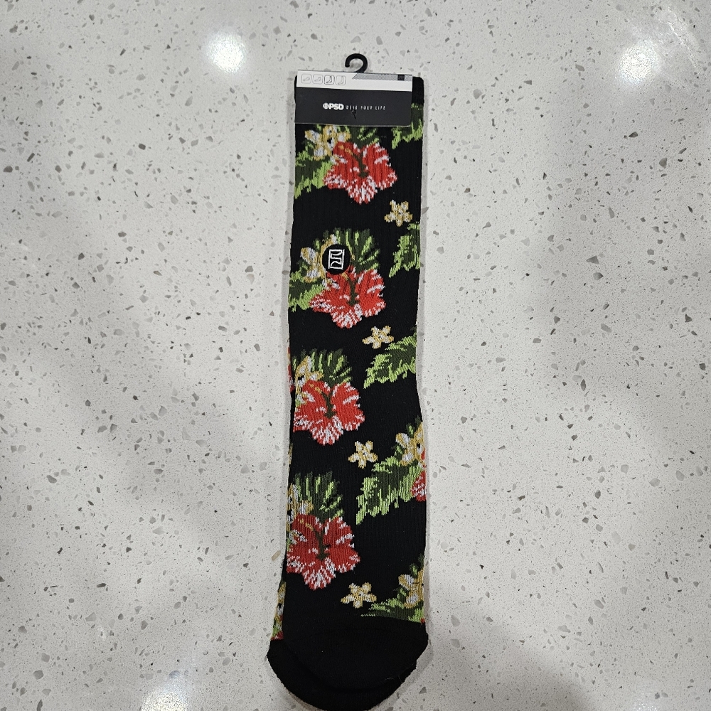 PSD Hibiscus Socks